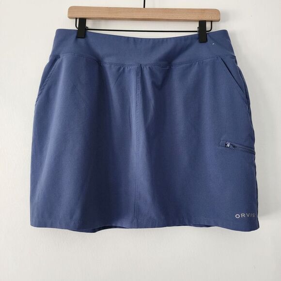 Orvis blue athletic hiking‎ tennis golf skort womens size L - Picture 1 of 6